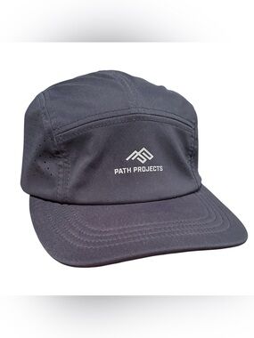 Path Projects Hat Muir Cap 2.0 Strapback Black 5 Panel Running Hiking Outdoors